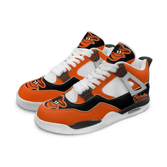 Men's Baltimore Orioles Running weapon Air Jordan 4 Shoes 003